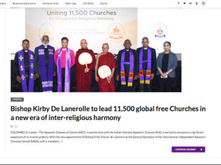 Lanka Business news (English) | Sri Lanka’s Kirby de Lanerolle to lead 11,500 global free churches