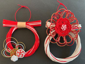 【水引で作るミニリース・しめ縄飾り】折形、水引カルチャー俱楽部