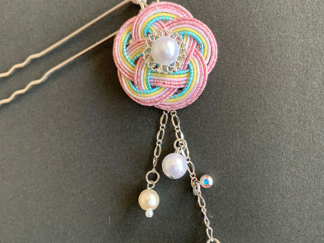 【水引で作る かんざし】水引アクセサリー講座 M・Rオフィス 東京都杉並区