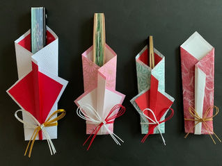 【折形礼法 「櫛包み・扇子包み」生徒様の作品】折形、水引カルチャー俱楽部