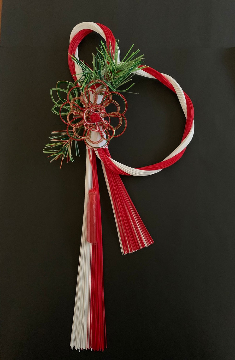 【水引で制作した注連縄】折形、水引カルチャー俱楽部