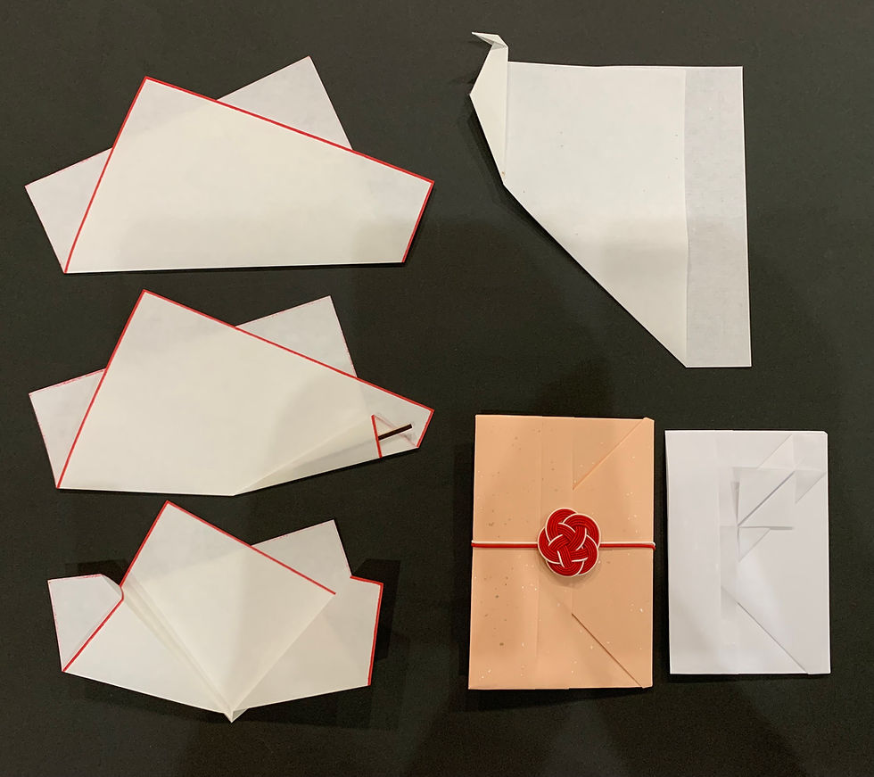 【折形、水引アレンジ講座 初級コース 生徒様の作品】折形、水引カルチャー俱楽部
