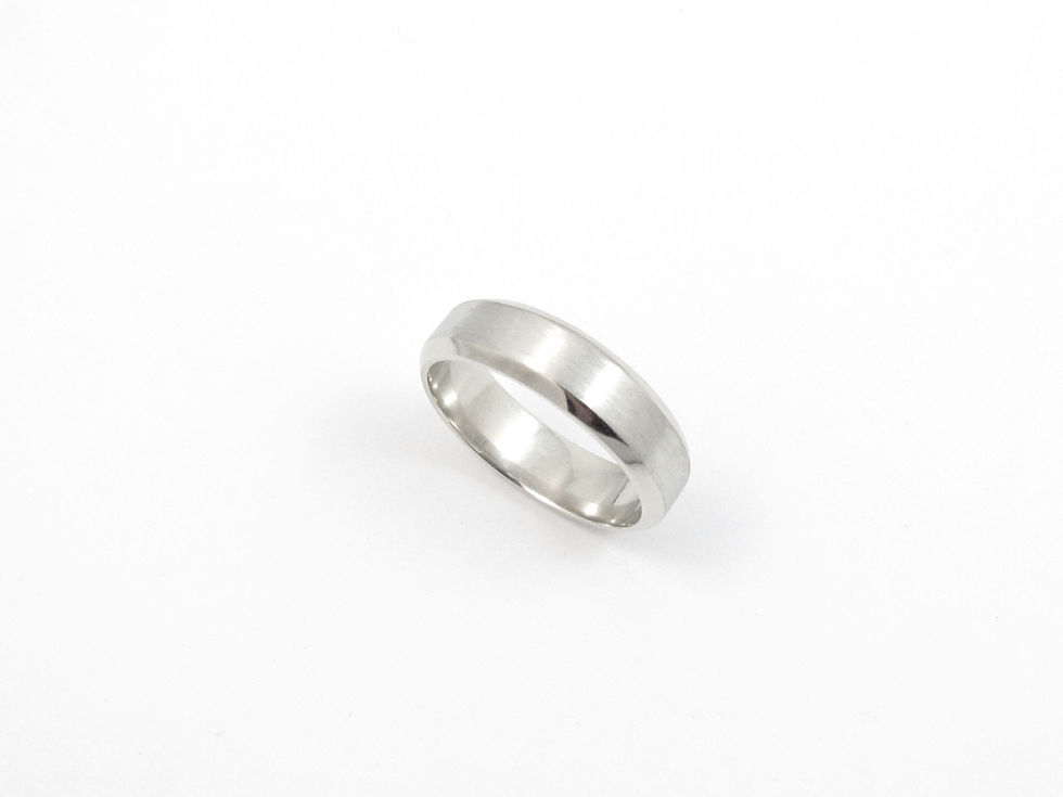 Thumbnail: 10kt White Gold Gents Ring