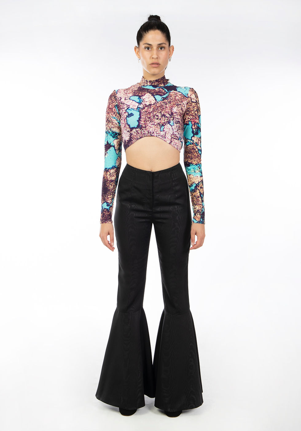 Thumbnail: Moire Flared Trousers