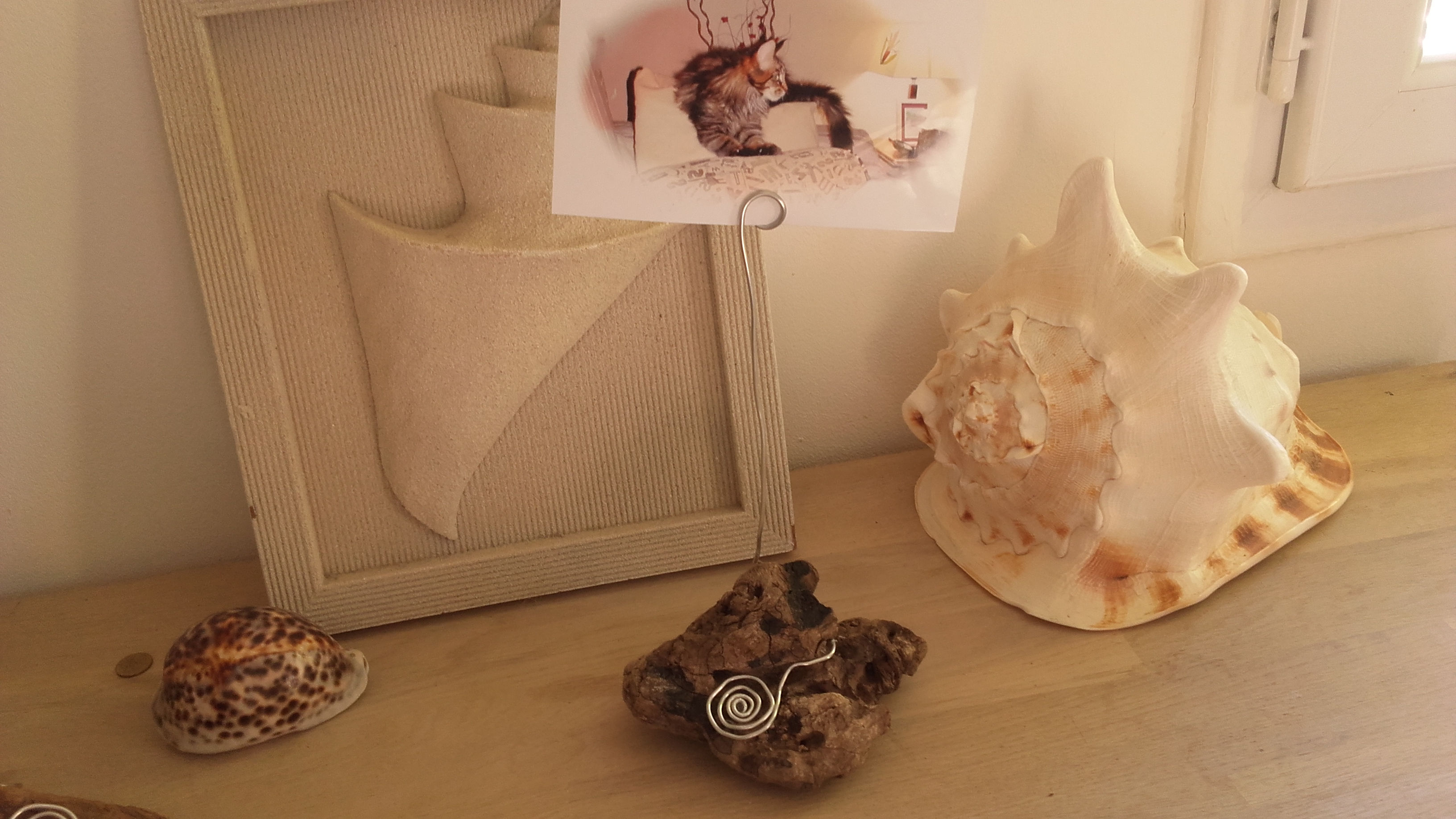 Porte photo en bois flotté