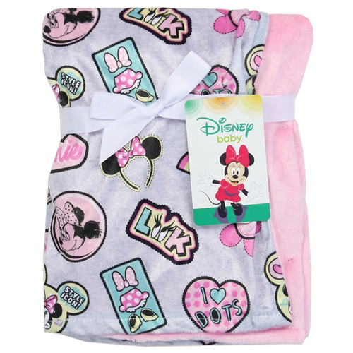MINNIE MOUSE Super Soft Baby Blanket spectrum