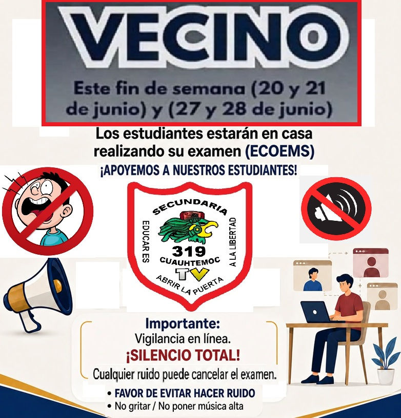 APOYEMOS A LOS ESTUDIANTES QUE PRESENTAN EXAMEN DE ECOEMS