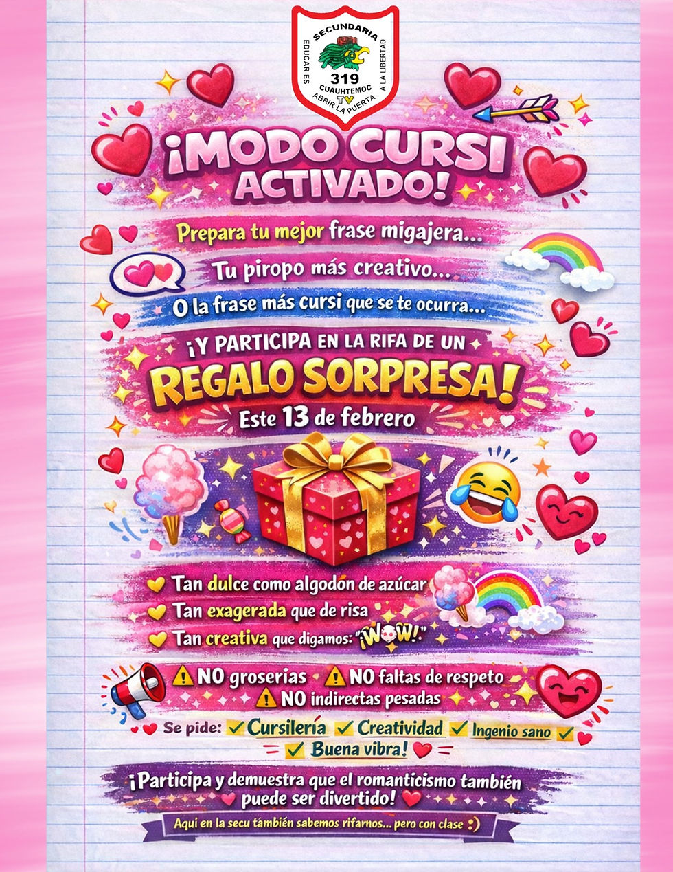 Para un gran corazón ¡un evento del 14 de febrero! (exclusivo para estudiantes)
