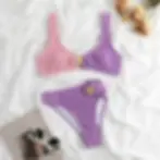 Shell Two Piece - Lilac & Pink - front