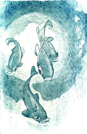 'Happy Fish'
drypoint
17.5 x 8 cm
