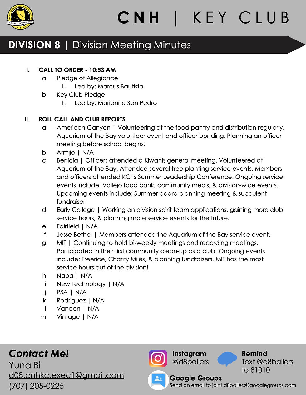 July DCM Minutes 2