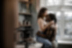 affection in the kitchen