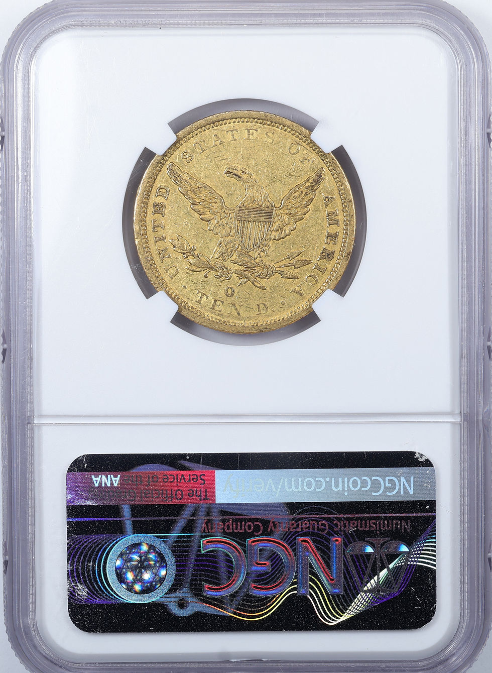 Thumbnail: 1843-O $10 NGC AU55