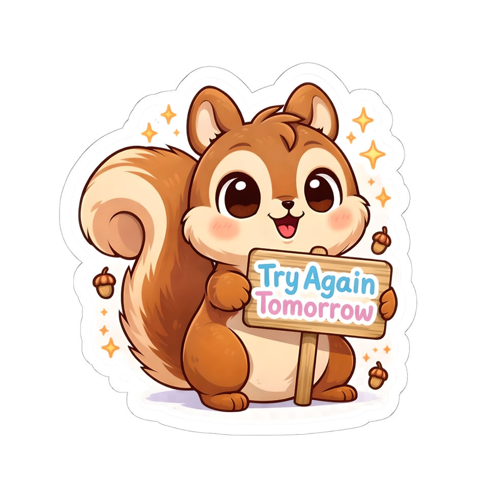 Thumbnail: Try Again Tomorrow - Sticker