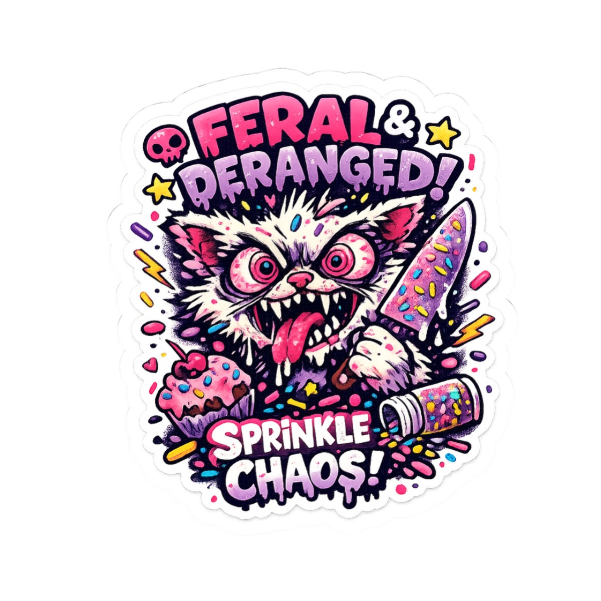Feral & Deranged - Sticker