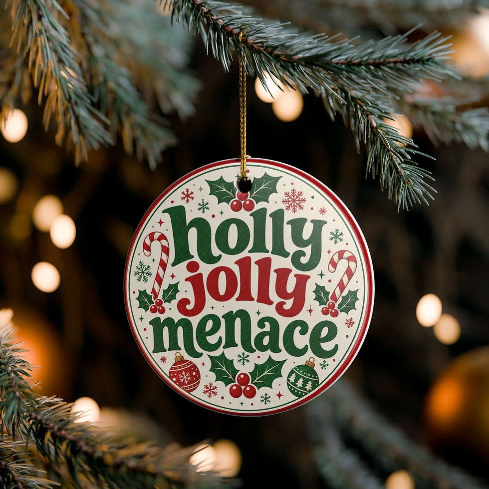Thumbnail: Jolly Menace - Ceramic Ornament