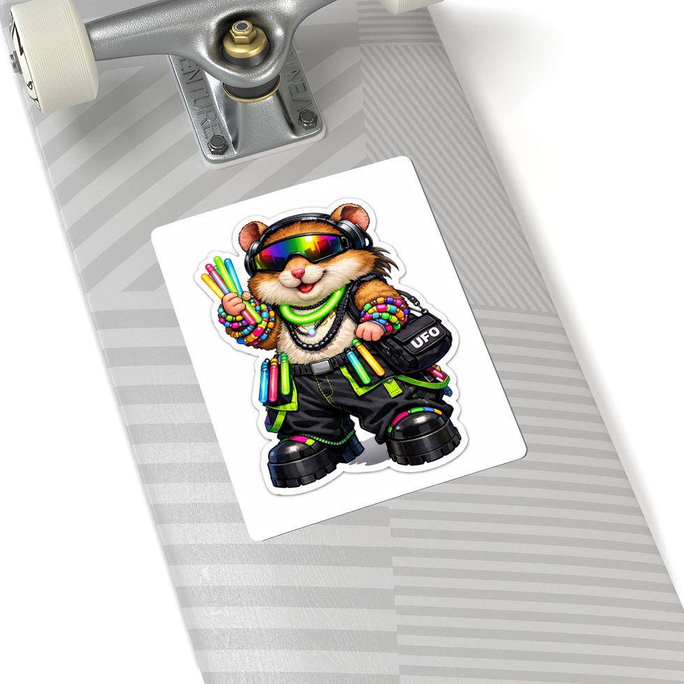 Thumbnail: Rave Hamster - Sticker