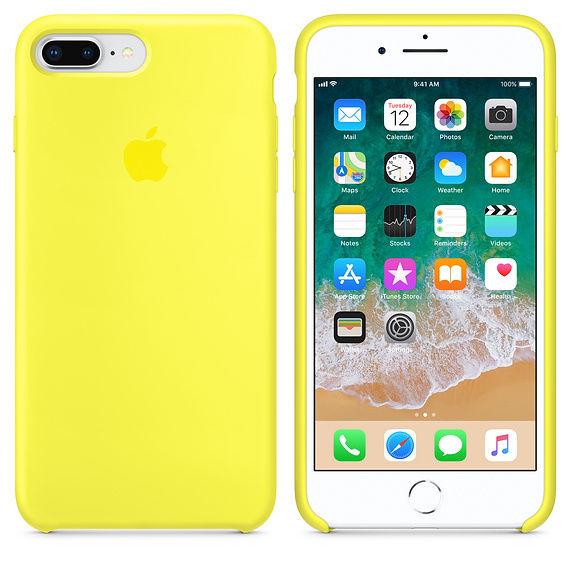 Miniatura: Funda Silicone Case para el iPhone 8 Plus/7 Plus - Amarillo neón