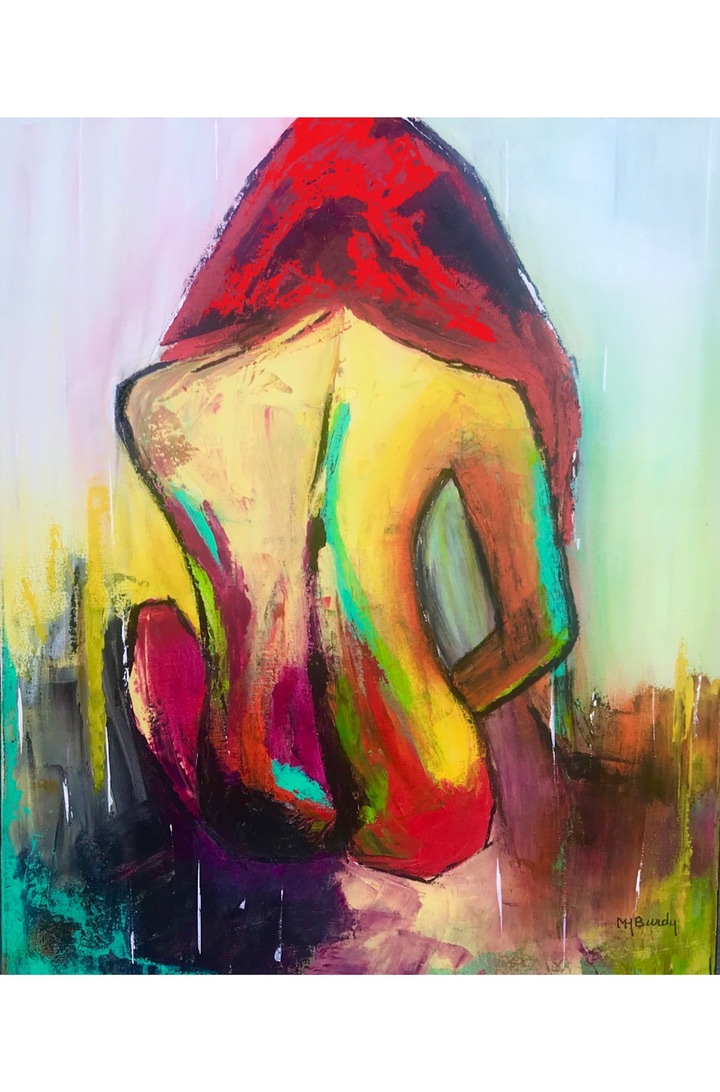 Femme aux cheveux rouges
