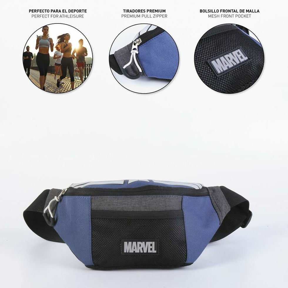 Miniaturbild: Gürteltasche Marvel Blau (27 x 15 x 9 cm)
