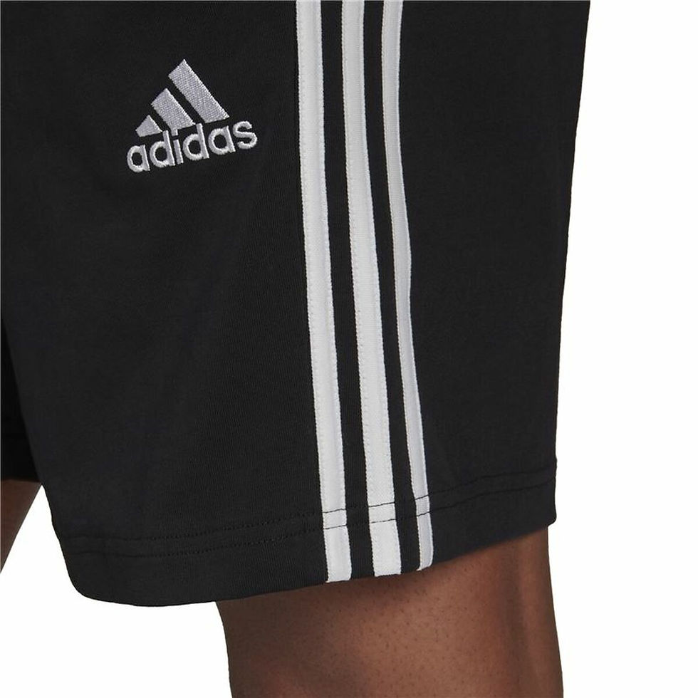 Miniaturbild: Herren-Sportshorts Adidas Essentials 3 Stripes Aeroready Schwarz
