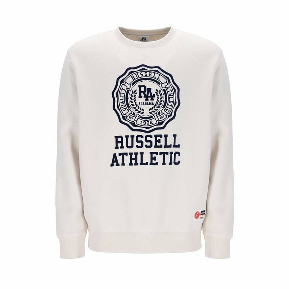 Herren Sweater ohne Kapuze Russell Athletic Ath Rose Weiß