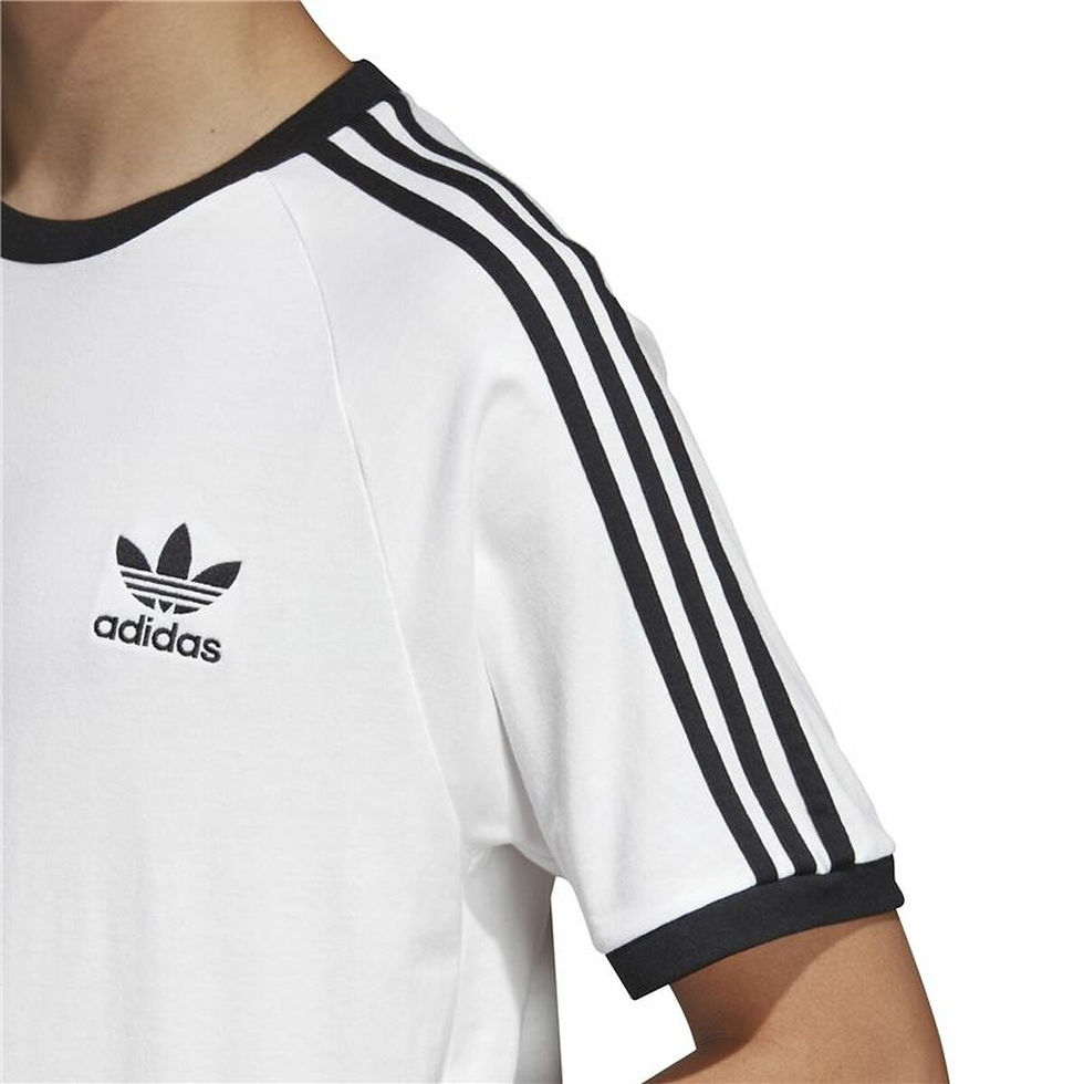 Miniaturbild: Herren Kurzarm-T-Shirt Adidas 3 Stripes Weiß