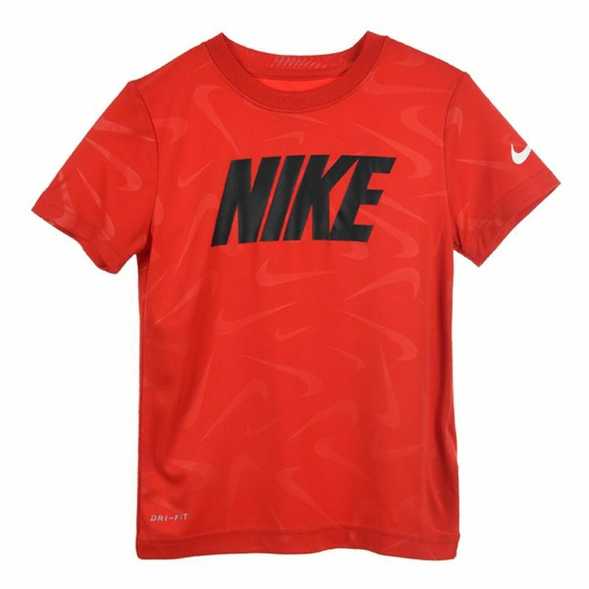 Kurzarm-T-Shirt für Kinder Nike Swoosh Toss Rot