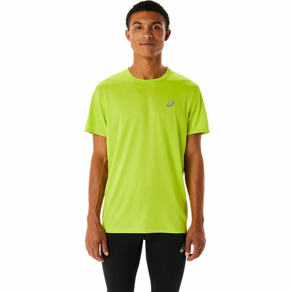 Herren Kurzarm-T-Shirt Asics Core Gelb