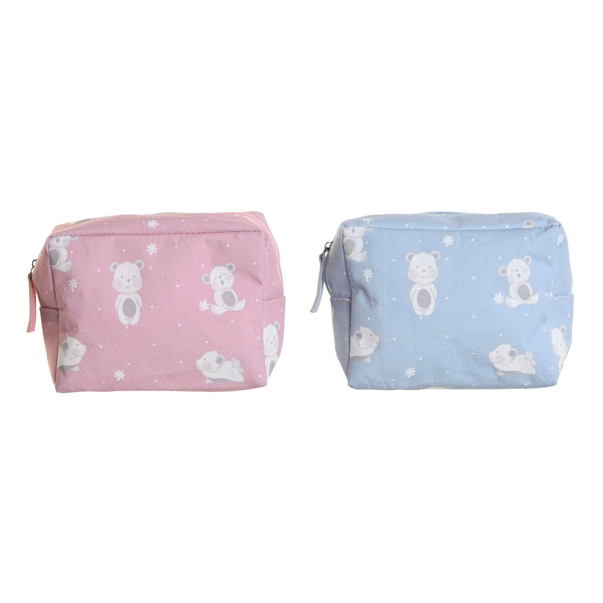 Reise-Toilettentasche DKD Home Decor Blau Weiß grün Rosa polialgodon osos 15