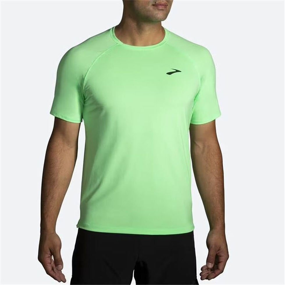 Miniaturbild: Herren Kurzarm-T-Shirt Brooks  Atmosphere 2.0  Zitronengrün