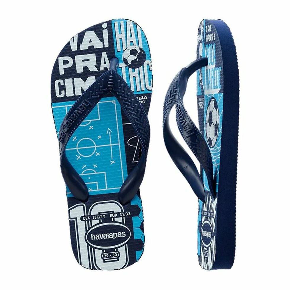 Miniaturbild: Flip Flops für Kinder Havaianas Athletic Blau