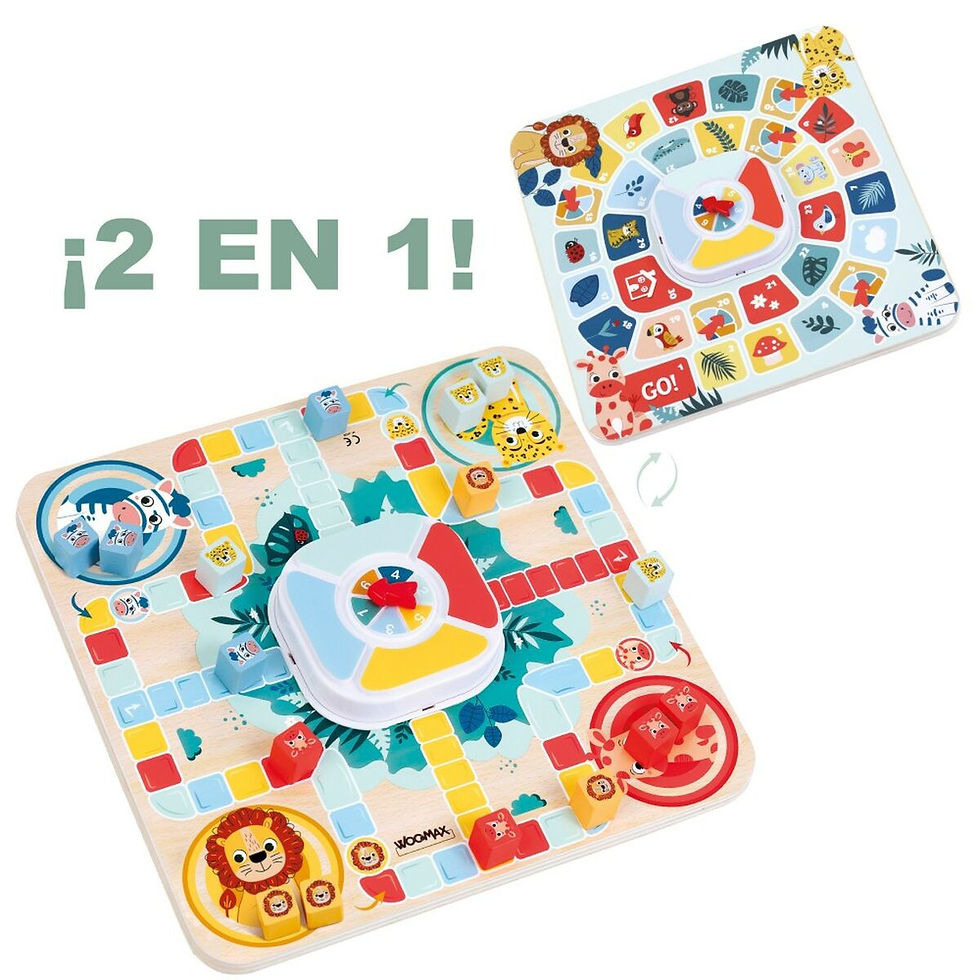 Miniaturbild: Parchís-Oca Spielbrett Woomax Zookabee 30 x 3 x 30 cm Für Kinder tiere (6 Stü