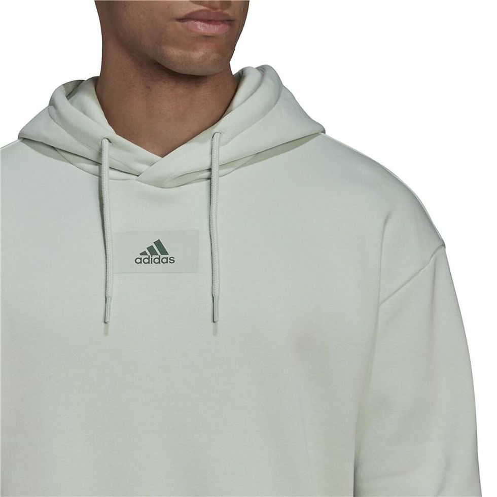 Miniaturbild: Herren Sweater mit Kapuze Adidas Essentials FeelVivid Hellgrün
