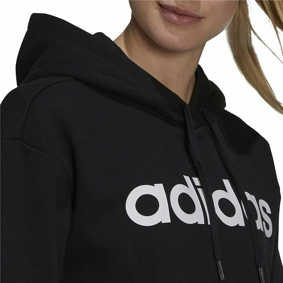 Miniaturbild: Damen Sweater mit Kapuze Adidas  Essentials Oversize  Schwarz