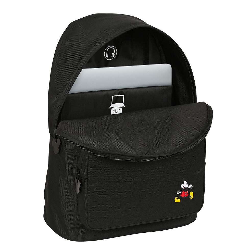 Miniaturbild: Laptoptasche Mickey Mouse Clubhouse 14,1'' Schwarz