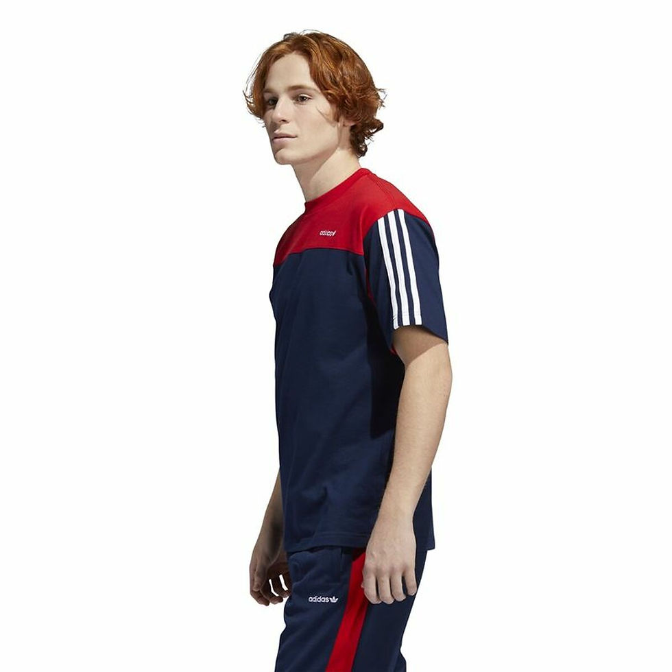 Miniaturbild: Herren Kurzarm-T-Shirt Adidas Classics Marineblau