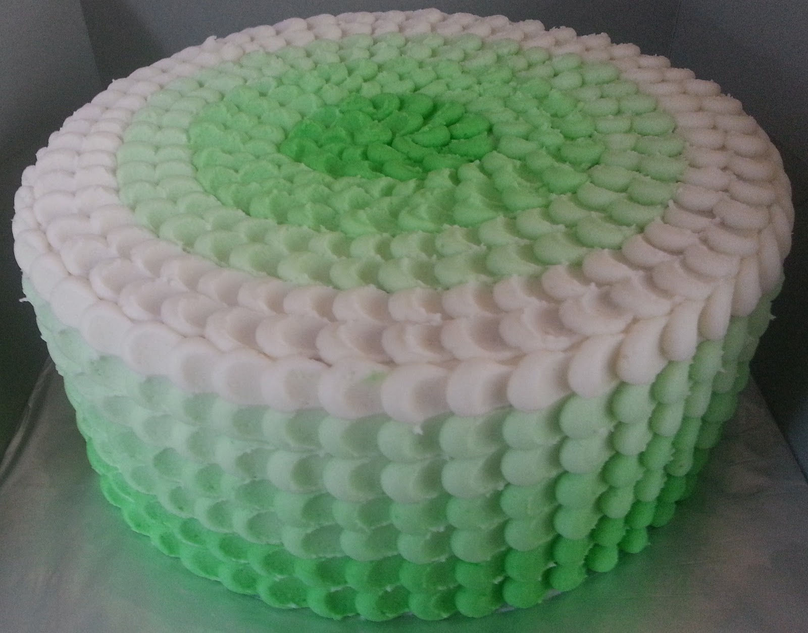 Ombre Lime Cake