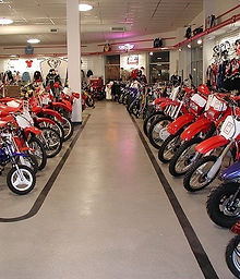 motorcycle Showroom Epoxy flooring