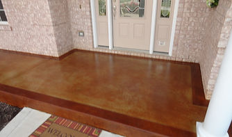 front porch concrete stain