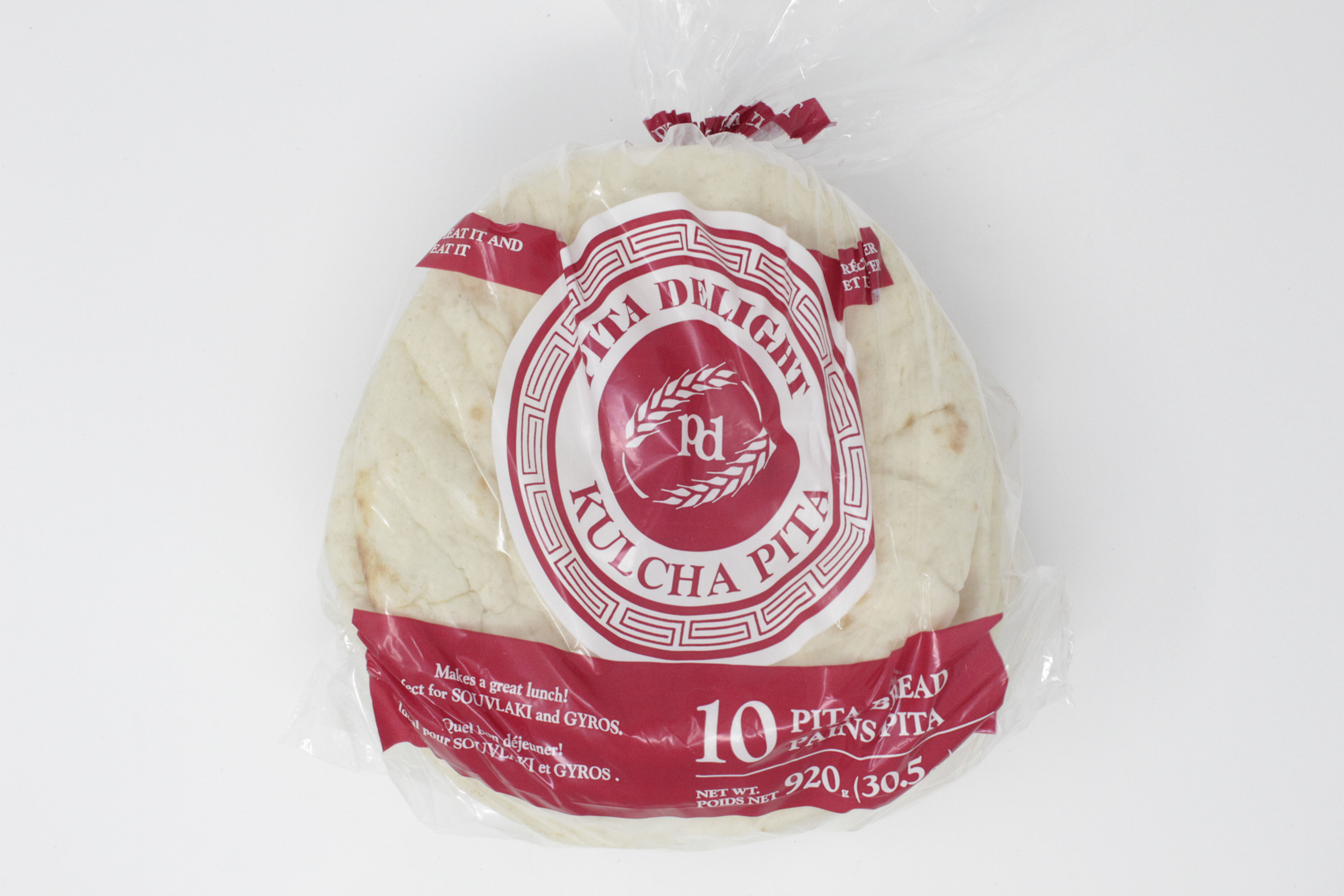 Pita Delight White Kulcha Pita 10pk