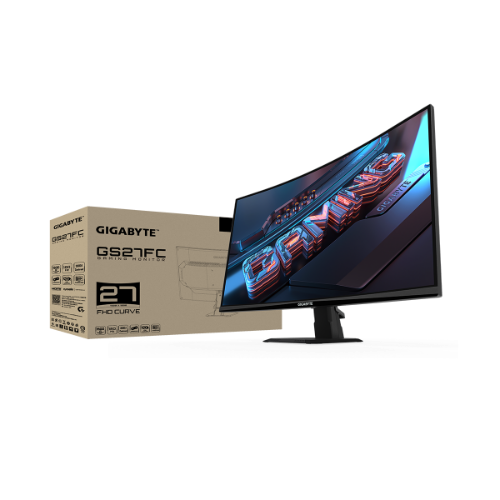 מסך מחשב גיימינג קעור Gigabyte GS27FC FHD VA 1MS HDR Ready 180Hz