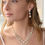 Thumbnail: Regal Two Row Rhinestone Necklace Set