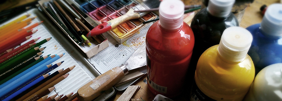 Art Supplies Closeup
