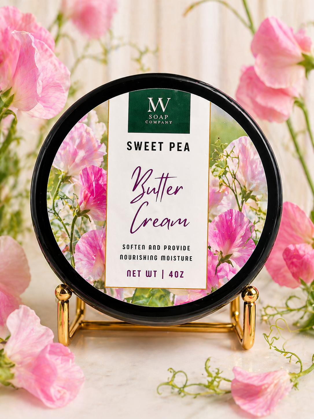 đź§´Sweet Pea Body Butter-Vitamin E and DL Panthenol -Maple Valley Soap