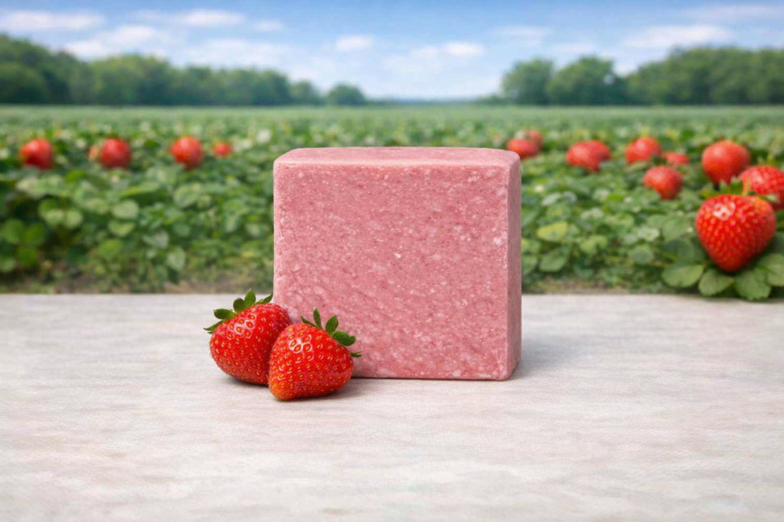 Handcrafted Strawberry-Infused Soap – Naturally Nourishing & Sweetly Scented