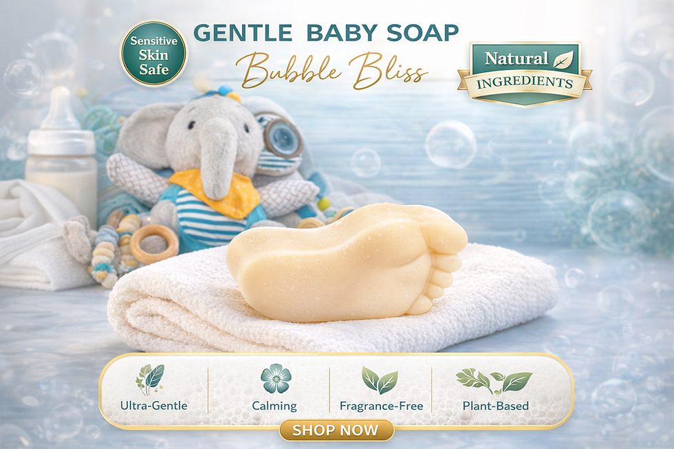 GENTLE BABY HANDCRAFTED SOAP BUBBLE BLISS-MADE FOR DELICATE SKIN