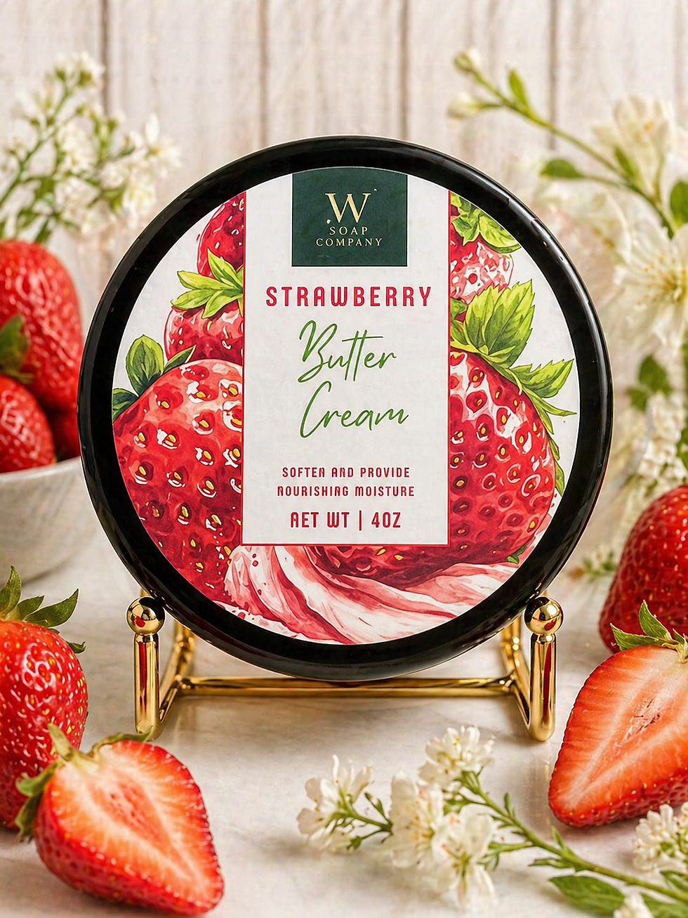 🍓 Strawberry Body Butter-Moisturizing Ingredients DL Panthenol