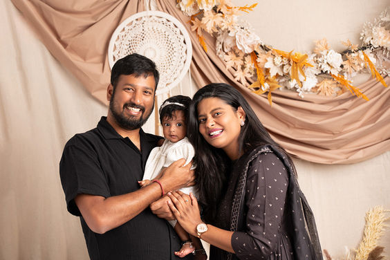 3. Fine art family photo with parents and two children in soft lighting, Plano, TX, Frisco, Texas