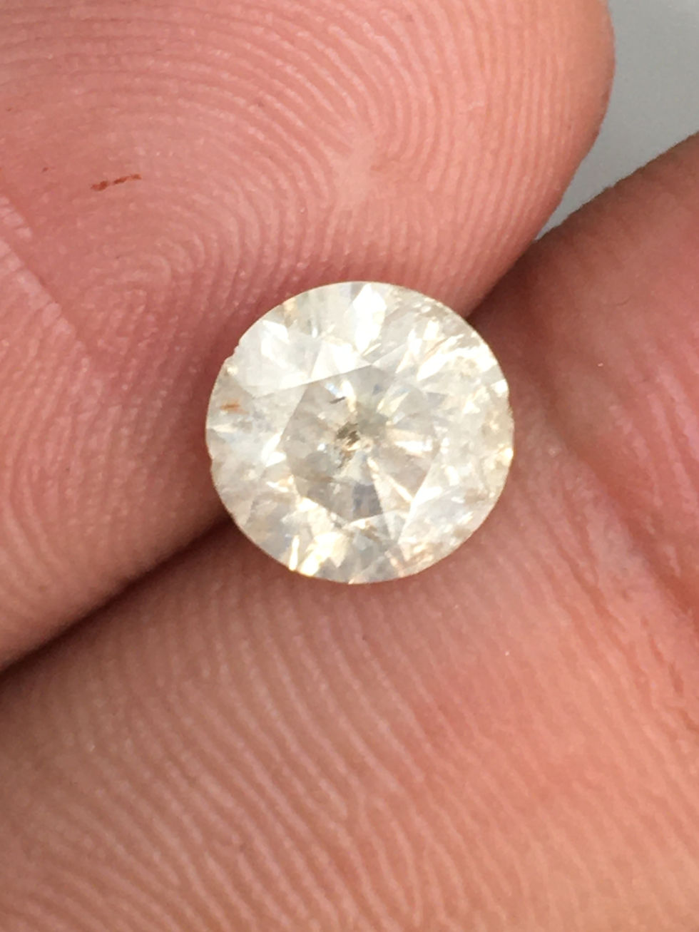 Thumbnail: 1.44 CT 7.1 MM Natural Round Cut Salt and pepper Brilliant cut Diamond